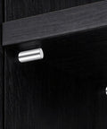 15 Pack One Quarter Inch Stainless Steel Shelf Peg Pins With Chamfered Ends For Easy Insertion in a black cabinet