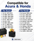 G8HL-H71 12V DC Automotive Pack Of 4 For Honda Accord Civic MDX CR-V Plug And Play Upgrade High Current AC Headlights Horns Fans And Other Accessories relay compatible with Acura and Honda vehicles
