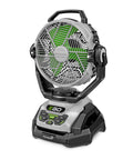Beast 10 Inch Oscillating Misting Fan With 1700 CFM And 20 MPH Air in black, front view showing controls and fan blades.