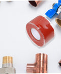 Red DIY Friendly Pipe Sealing Tape Self Adhesive Sealant For Leak Stop And Plumbing Repairs Flexible Waterproof Tape For Home Use