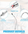 Product details of Four Pack Helping Hands Soldering Clamps with Magnetic Gooseneck Arms 8.3 Inch and Alligator Clips for Electronics Repair.