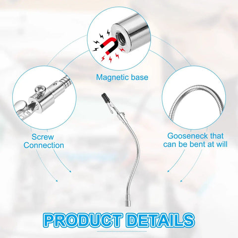 Product details of Four Pack Helping Hands Soldering Clamps with Magnetic Gooseneck Arms 8.3 Inch and Alligator Clips for Electronics Repair.