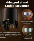 Built Different Electric Espresso Stirrer And Puck Distribution Tool with 58mm precision needle disc showing 4-legged stable stand for straight powder cups.