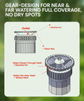 Gear design illustration for Adjustable Arc Spray Nozzles 8 to 17 Ft Radius Full Coverage Lawn Sprinkler Heads.