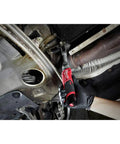 Heavy Duty Cordless Three Eighth Inch Extended Reach Ratchet With Badass 55 Foot Pounds Max Torque used for automotive repair work.