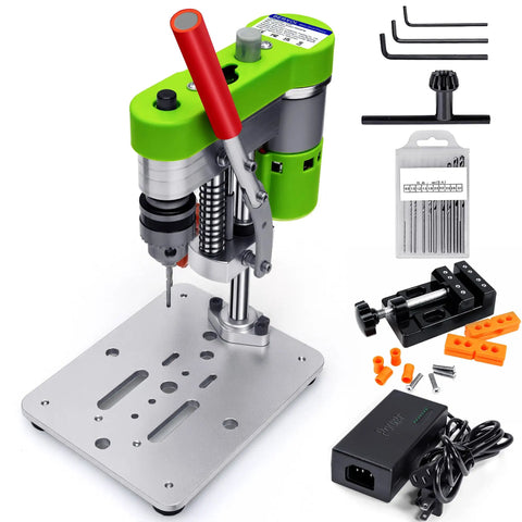 Beast Of A Mini Drill Press For The Home Shop Benchtop Portable Electric Drilling Machine With CNC 795 Motor And B10 Chuck Green
