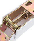 Close-up of Heavy Duty Alloy Chest Freezer Door Hinge Shaft Replacement For Refrigerator Accessory with spring mechanism.