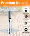 Heavy Duty Adjustable Support Jack Set For Decks And Floor Joists Two Pack Mini Screw Pedestals with threaded design for height adjustments.