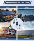 Built Tough Outdoor Solar Panel Disconnect Switch 30 Amp 400V Breaker Box With IP65 Waterproof Enclosure for various solar setups