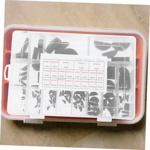 Woodruff Key Set 135 Pcs Carbon Steel Keyway Assortment for Precision Machinery Projects in organized plastic case