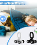 Top Shelf Heavy Duty 20 Piece White Curtain Track Roller Set With Silent Aluminum Pulleys, featuring silent wheels for seamless movement.