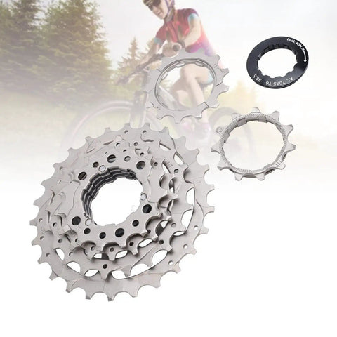 6 Speed Bicycle Cassette With Low Noise And Smooth Rotation, Durable Stainless Steel And Aluminum Alloy Gear Set