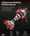 Advanced hydraulic seal design for Honda Accord 2008 Through 2012 2 4L L4 Power Steering Pump With Pulley Replacement Kit.