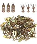 Self Drilling Drywall Anchor Kit With Zinc Steel Screws For Hollow Walls Heavy Duty Mounting System Dual Pack 30 And 50 Set Rust Resistant Quick Install For Gypsum Board And Stud Walls, zinc anchors and screws