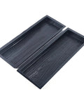 DIY Concrete Molds Twin Pack For Wood Pattern Paver Stones Reusable Cement Mold Set For Sidewalk Walkway And Patio Durable Thick ABS Construction Create Realistic Wood Grain Pavers 23.42x7.48x1.77in