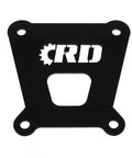 Radius Rod Plate For Polaris RZR XP 1000 2018-2026 Black Powder Coat, Built Tough 3/16 Inch ASTM A572-50 Steel, High Strength Build, Durable Off Road Protection, Designed To Use Stock Hardware shown front view