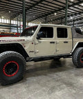 Chase Rack For Jeep Gladiator JT - Desert Inspired, Heavy Duty 11 Gauge HRPO Steel Rack with Jeep in a garage setting