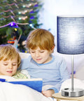 Set Of 2 Touch Control Bedside Lamps With USB Ports And AC Outlet, 3-Way Dimmable Nightstand Lights in a child’s room setting