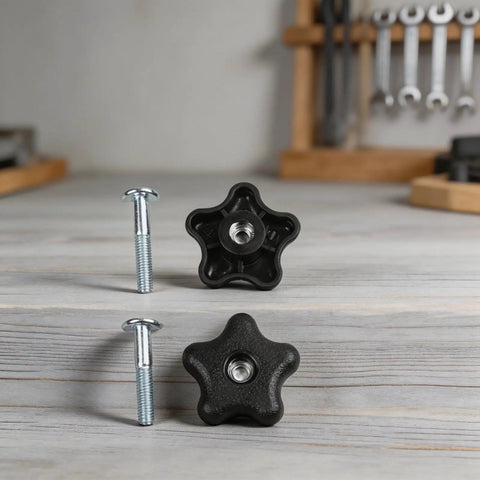 For Plum Handle Bolt And Knob Kit Perfect For Lawn Mowers And Snow Blowers Tough Replacement Parts to Get Your Outdoor Gear Back On The Road Fast. Black star knob bolt set