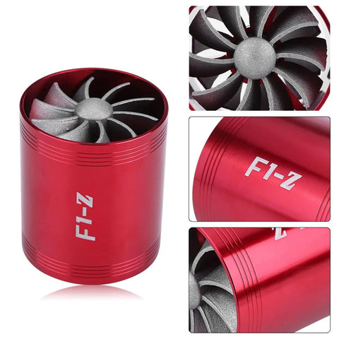 Air Intake Turbonator With Dual Fans For Turbocharged Engines Gas Saver Upgrade To Boost Throttle Response And Power Delivery Street Proven Performance Parts For Supercharger Style Engine Enhancement