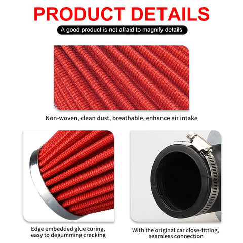 Product details of 48mm Motorcycle Air Filter Beefed Up High Performance For Dirt Bike Pit Bike Motocross GY6 ATV SSR TTR AJS Cone Style