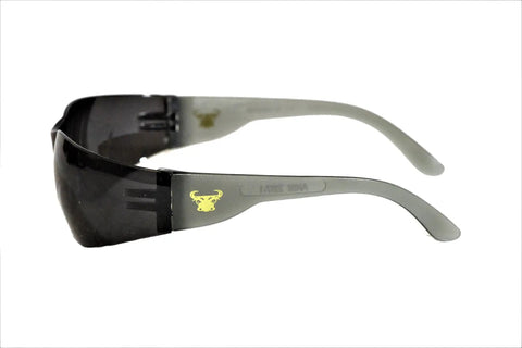 Side view of safety glasses pack of 12 for DIY projects garden work cycling and sports with impact resistant lenses UV protection.