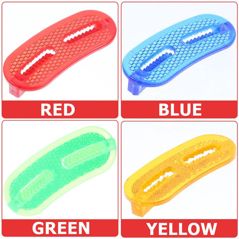 Red, blue, green, and yellow 20 Pack Bike Wheel Reflectors For Spokes, Compact Replaceable Reflective Signs, Lightweight Bicycle Safety Gear