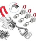304 Stainless Steel Adjustable Toggle Latch With Lockhole No Fuss Quick Release Pull Latch For Smokers Boss Grade Holding Power