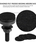 Heavy Duty Rock Solid Furniture Leveling Feet Set Adjustable Legs with cushioned felt pad and metal screw for tables and sofas.