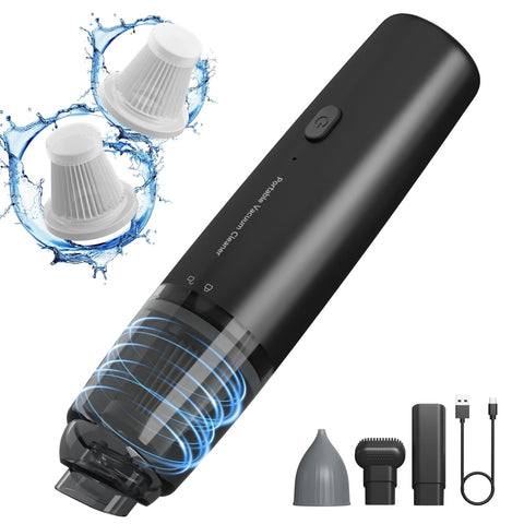 Cordless Handheld Vacuum Cleaner, Ultralight And Super Handy For One-Handed Cleanups In Car, Home, Office, 2 In 1 Suction And Blower