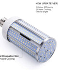 60W LED Corn Light Bulb With E39 Mogul Base, 6000 Lumens Hella Bright Cool White 6500K, Replaces Metal Halide HID HPS