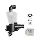 Turbocharged Dual Filtration Cyclone Dust Collector For Woodworking With Two Point Five Inch Hose, Upgraded DIY Filter System