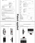 Patent application documents and images of Outdoor Solar Disconnect Switch 32 Amp DC 1200V Four Pole Isolator with IP66 Enclosure.