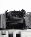 Close-up view of connector on 130 Amp 12 Volt Alternator with 7 Groove Pulley for Nissan Armada Frontier Pathfinder Titan Xterra Infiniti QX56 Replace 23100ZH00A 11256N Compatible OEM Style Replacement Beefed Up High Output Heavy Duty Long Lasting Electrical System Upgrade.
