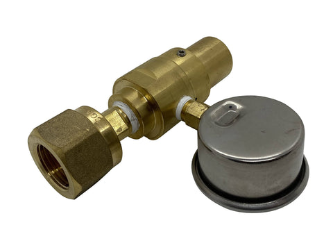 Co2 Air Shifter Regulator For Drag Racing Applications, Brass 100 Psi Piston Regulator With CGA320 Connection And Permaseal