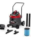 14-Gallon RT1400 Wet-Dry Vacuum With 6.0 Peak HP 2-Stage Motor and accessories, ideal for home, garage, and job-site use.