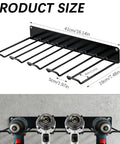 Two Pack Heavy Duty Drill Storage Rack Wall Mounts For Garage And Workshop Holds Four Drills Solid Metal Organizer Space Saving Compact Wall Mount
