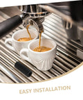 Steam Wand Guard And Heat Shield For Espresso Machines Easy Install Insulation Cover shown with two cups of espresso
