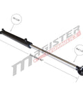 Beefy 2 Inch Bore Hydraulic Cylinder With 16 Inch Stroke Welded Ram And Cross Tube Ends Double Acting 3500 PSI SAE 6 Ports