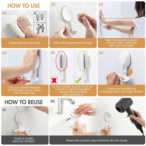 Two Pack Shower Razor Holder With Strong Suction Cup Hooks For Towel Loofah Razor Squeegee Damage Free Wall Mounts Easy To Install And Reuse In White Today