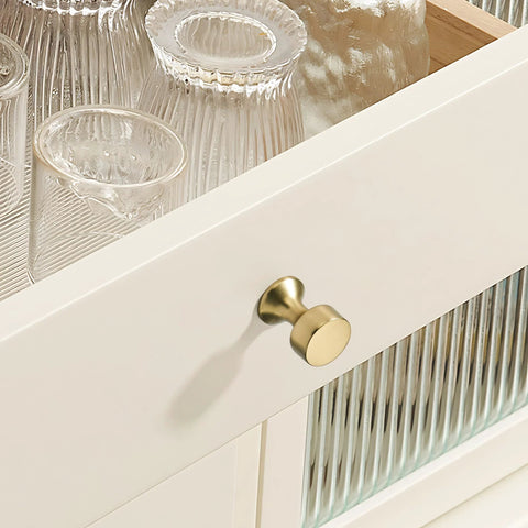 modern dresser knobs Champagne Bronze Cabinet Knobs
