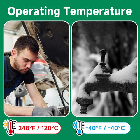 Huge 1020 Piece O Ring Kit With 20 Sizes Nitrile Rubber Assortment For Automotive Plumbing Mechanical And Home Maintenance 1 To 25 Mm Inner Diameter Great For Seals Hoses And Repairs. Operating temperature chart for NBR O-rings