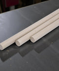 Quarter Inch By Thirty Six Inch PEEK Plastic Round Rod Beige Three Pack Dope Durability For DIY Projects Metalworking Mechanical Tasks