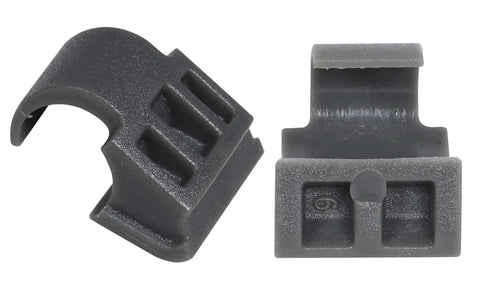86 Degree Hinge Restriction Clips For Face Frame Cabinets, Universal Fit For Most Major Brand Hinges, 4 Pack, close-up view