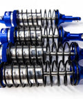 Blue Aluminum BigBore Shocks For 4x4 And 2WD Trucks And SUVs Front And Rear Adjustable Beefy High Performance Off Road Suspension 