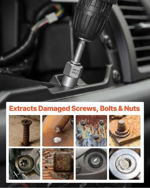 Smooth Operator 65 Piece Bolt Extractor Kit And Screw Removal Set With Left Hand Drill Bits for extracting damaged fasteners.