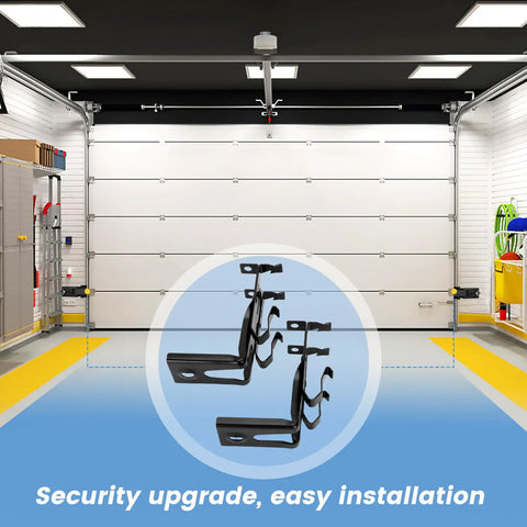 Garage interior with Garage Door Safety Sensor Replacement Kit 41A5034 For Openers Manufactured After 1997 Replaces 820CB displayed