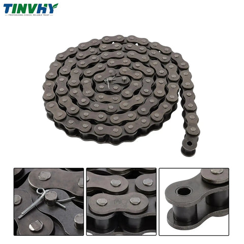 Huge 100 Roller Chain 10 Ft Kit With Connecting Links For Heavy Duty Construction Machinery And Lumber Processing Needs That Get The Job Done Fast, black steel chain coil