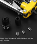 Get Your Hand Rivet Nut Tool Kit Ready For Heavy Industrial Repair Jobs With Double Handle Design And Premium Aluminum Rivets For Solid Connections In Automotive Works, black threaded insert tool kit