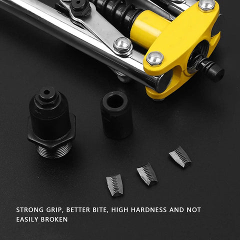 Get Your Hand Rivet Nut Tool Kit Ready For Heavy Industrial Repair Jobs With Double Handle Design And Premium Aluminum Rivets For Solid Connections In Automotive Works, black threaded insert tool kit